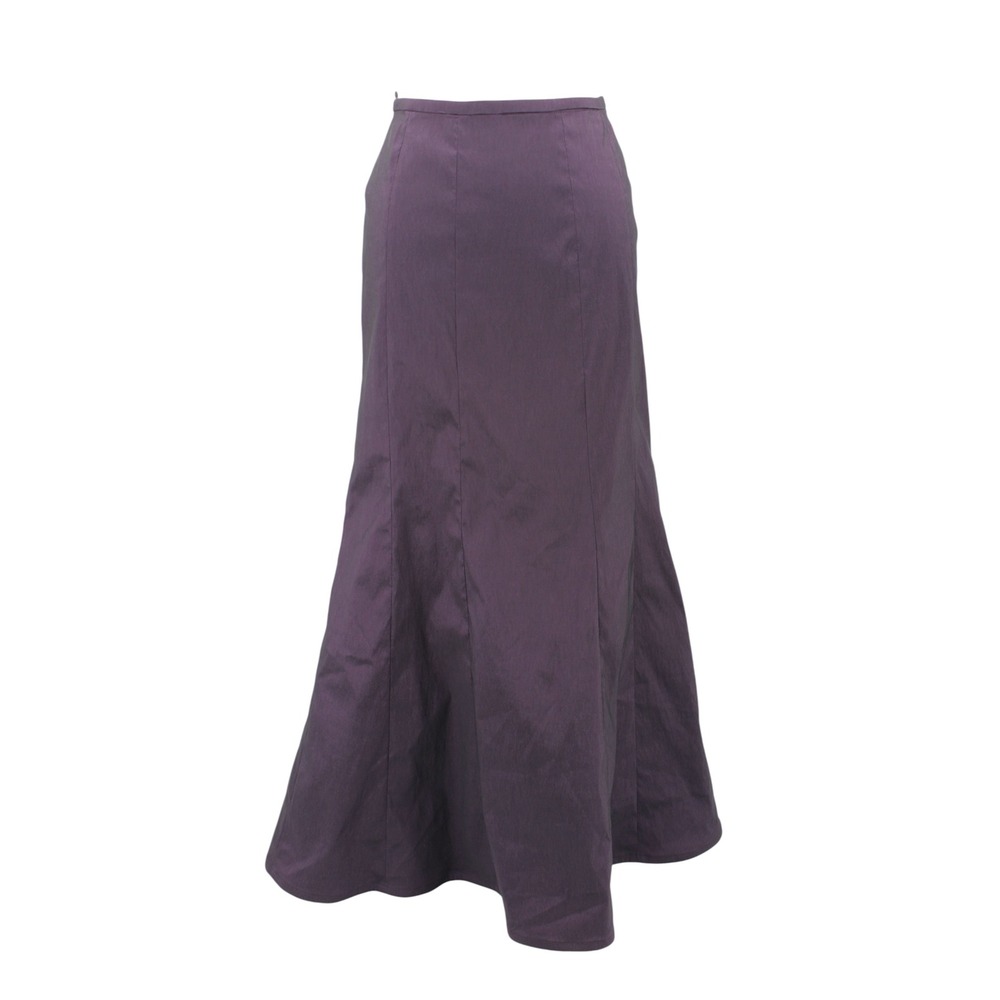 Tadashi Shoji Mermaid Maxi Skirt Size 6 Purple High Waist Formal Evening - Picture 2 of 7